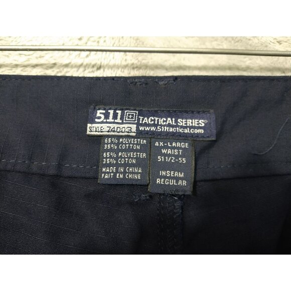 5.11 Tactical Pants Mens 4XL Navy Blue Flex Tac TDU Ripstop Cargo Military - Picture 10 of 12